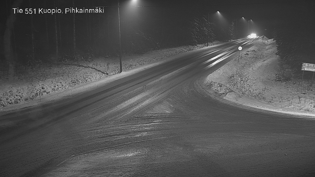 Weather Camera Image Road 551 Kuopio, Pihkainmäki, Kuopio, Pohjois-Savo