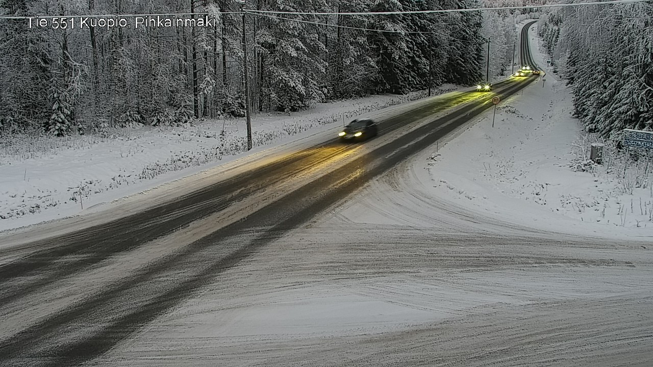 Kelikamerat Kuva Tie 551 Kuopio, Pihkainmäki, Kuopio, Pohjois-Savo