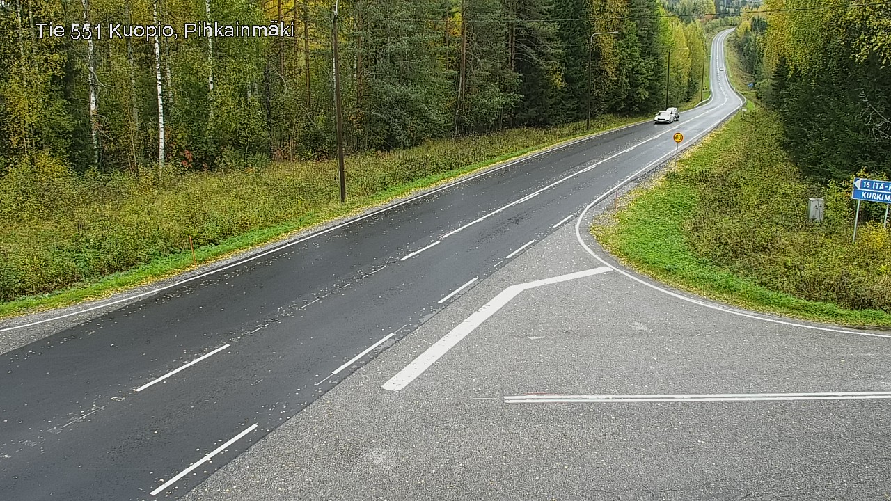 Kelikamerat Kuva Tie 551 Kuopio, Pihkainmäki, Kuopio, Pohjois-Savo