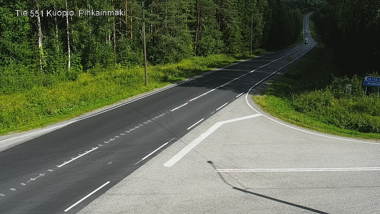 Kelikamerat Kuva Tie 551 Kuopio, Pihkainmäki, Kuopio, Pohjois-Savo
