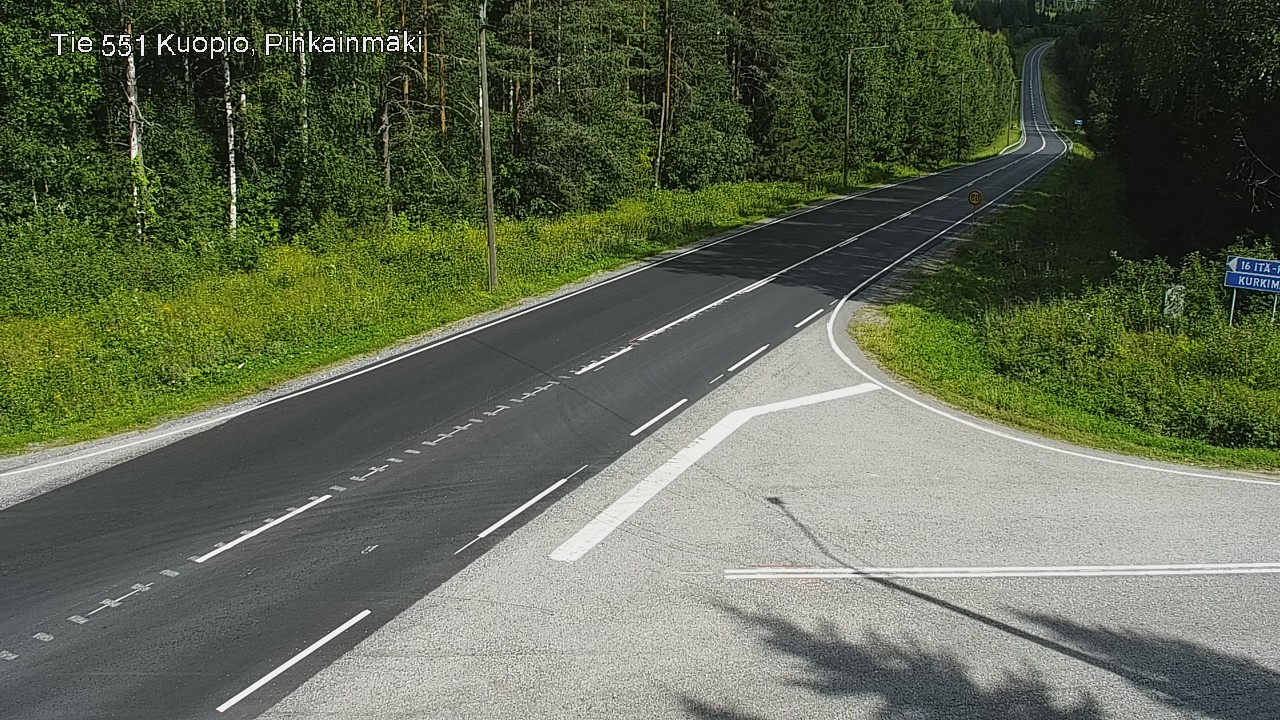 Kelikamerat Kuva Tie 551 Kuopio, Pihkainmäki, Kuopio, Pohjois-Savo
