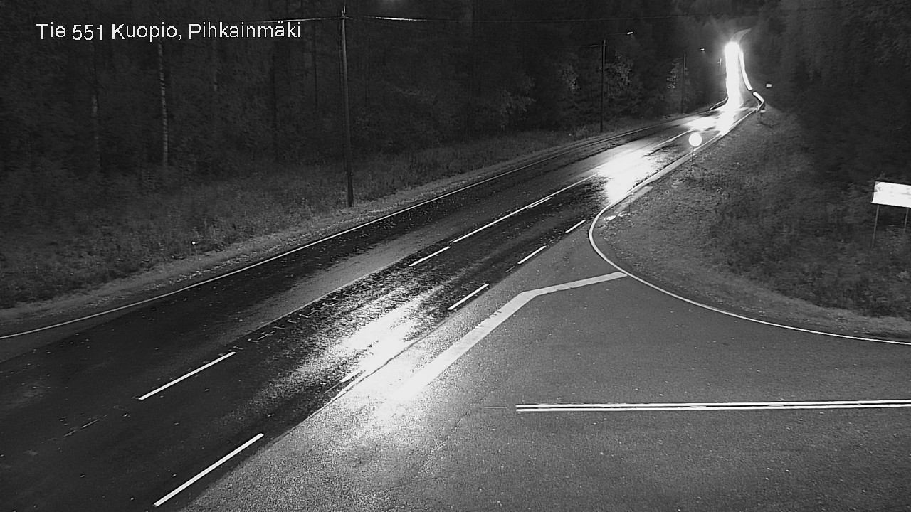Weather Camera Image Road 551 Kuopio, Pihkainmäki, Kuopio, Pohjois-Savo