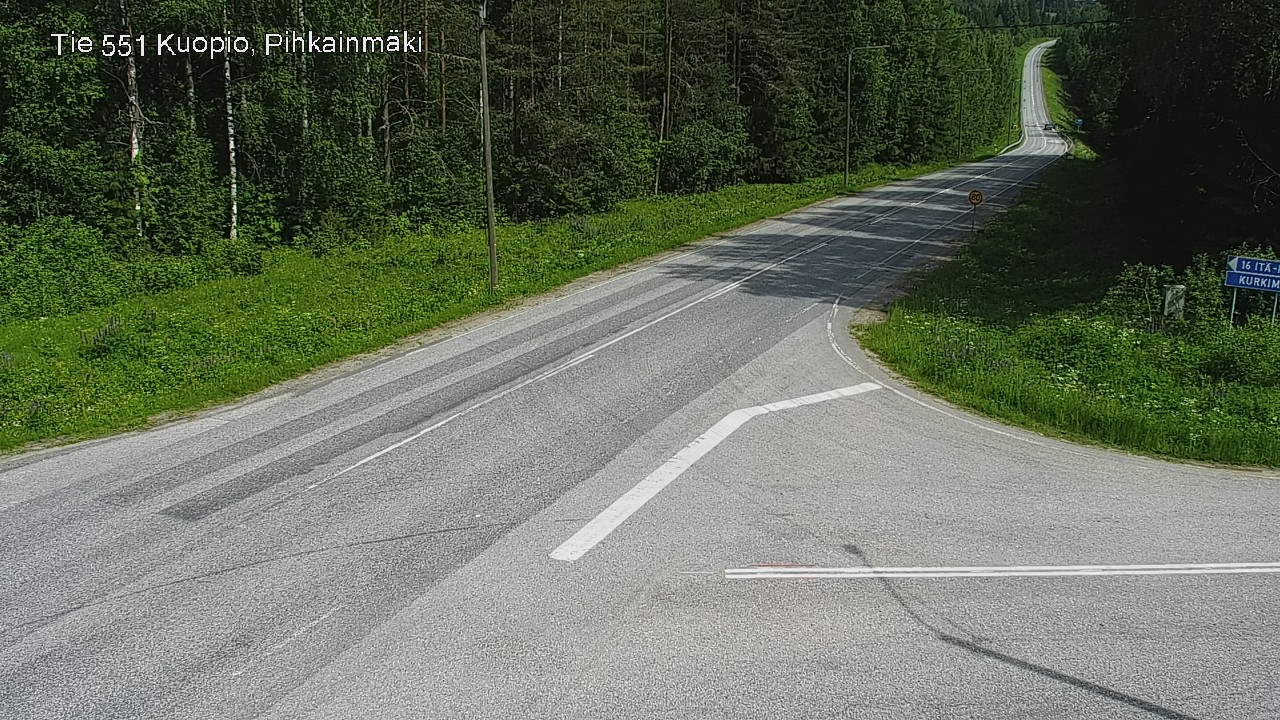 Kelikamerat Kuva Tie 551 Kuopio, Pihkainmäki, Kuopio, Pohjois-Savo