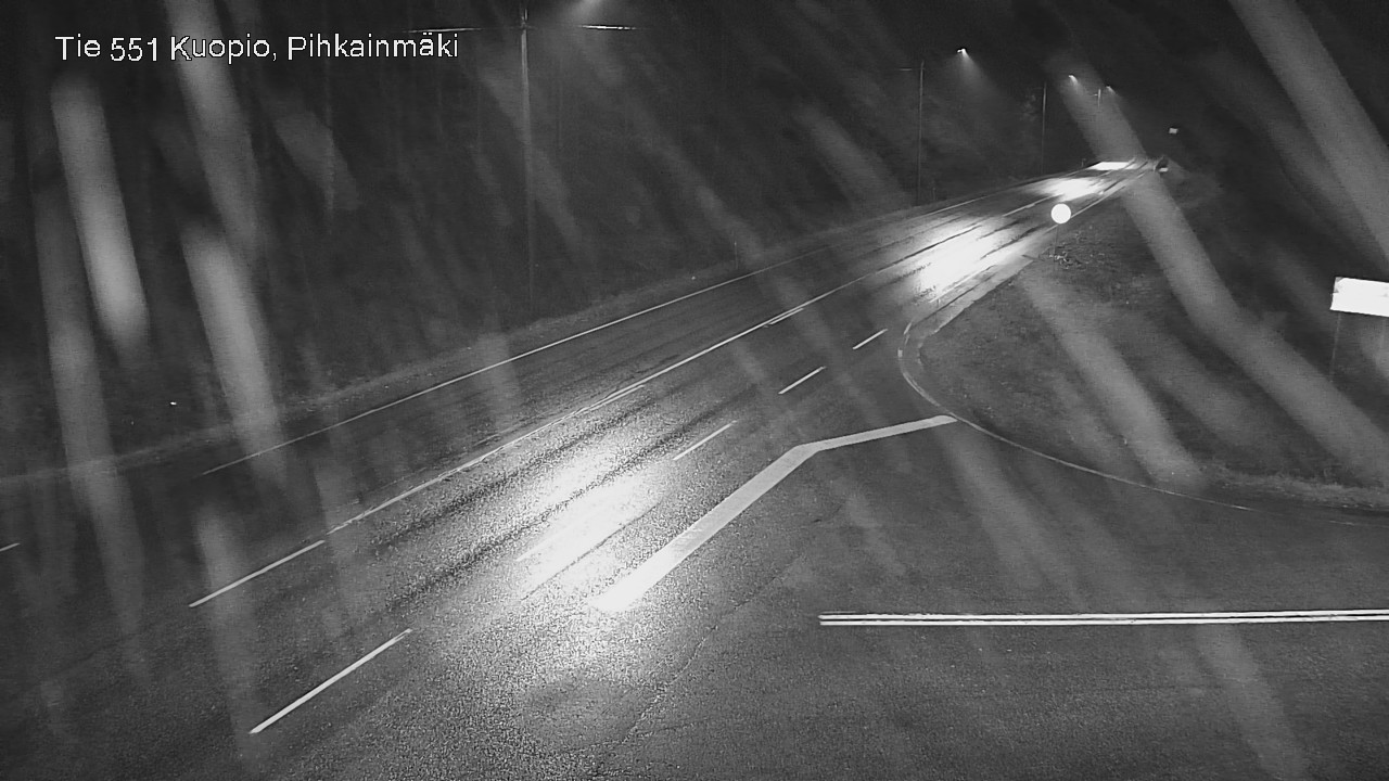Weather Camera Image Road 551 Kuopio, Pihkainmäki, Kuopio, Pohjois-Savo
