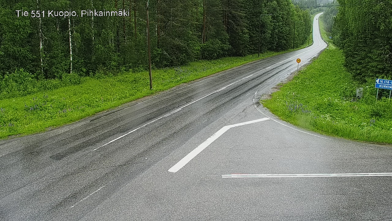 Kelikamerat Kuva Tie 551 Kuopio, Pihkainmäki, Kuopio, Pohjois-Savo