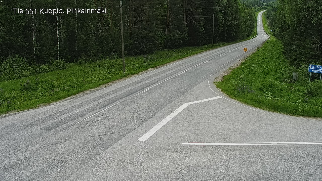 Kelikamerat Kuva Tie 551 Kuopio, Pihkainmäki, Kuopio, Pohjois-Savo