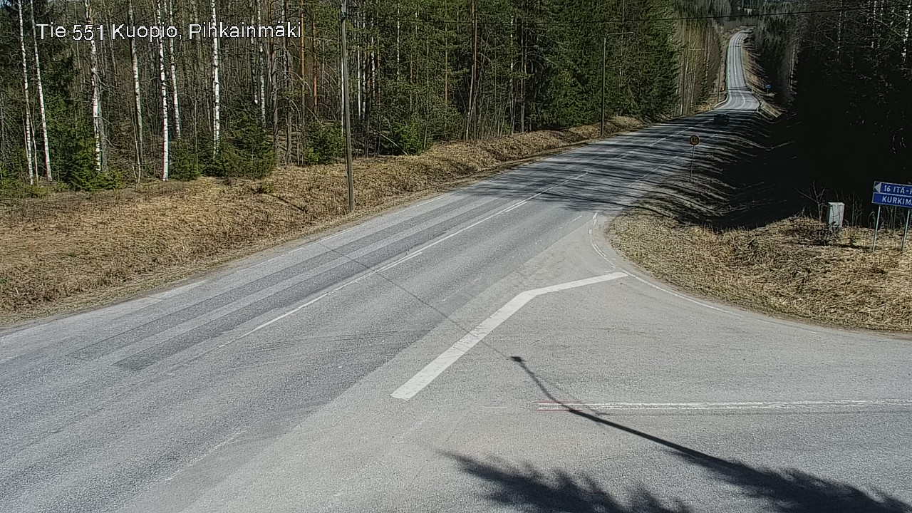 Kelikamerat Kuva Tie 551 Kuopio, Pihkainmäki, Kuopio, Pohjois-Savo