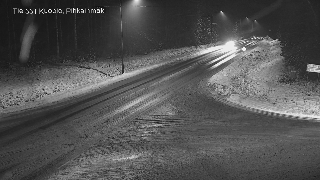 Weather Camera Image Road 551 Kuopio, Pihkainmäki, Kuopio, Pohjois-Savo
