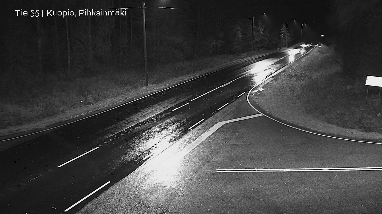 Weather Camera Image Road 551 Kuopio, Pihkainmäki, Kuopio, Pohjois-Savo