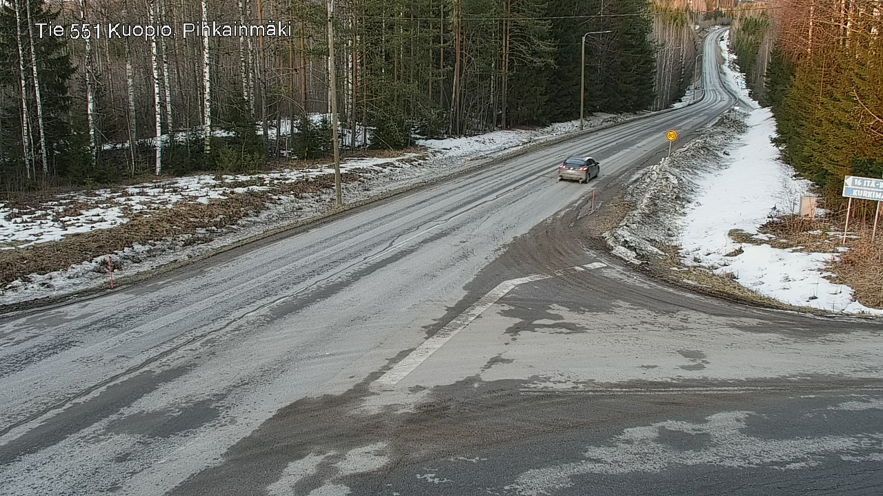 Kelikamerat Kuva Tie 551 Kuopio, Pihkainmäki, Kuopio, Pohjois-Savo