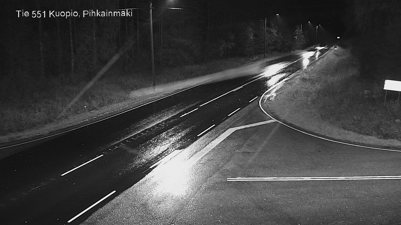 Weather Camera Image Road 551 Kuopio, Pihkainmäki, Kuopio, Pohjois-Savo