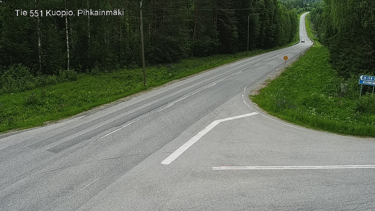Kelikamerat Kuva Tie 551 Kuopio, Pihkainmäki, Kuopio, Pohjois-Savo