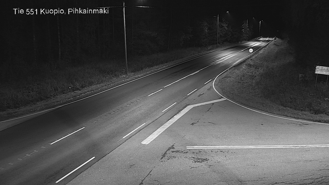 Weather Camera Image Road 551 Kuopio, Pihkainmäki, Kuopio, Pohjois-Savo
