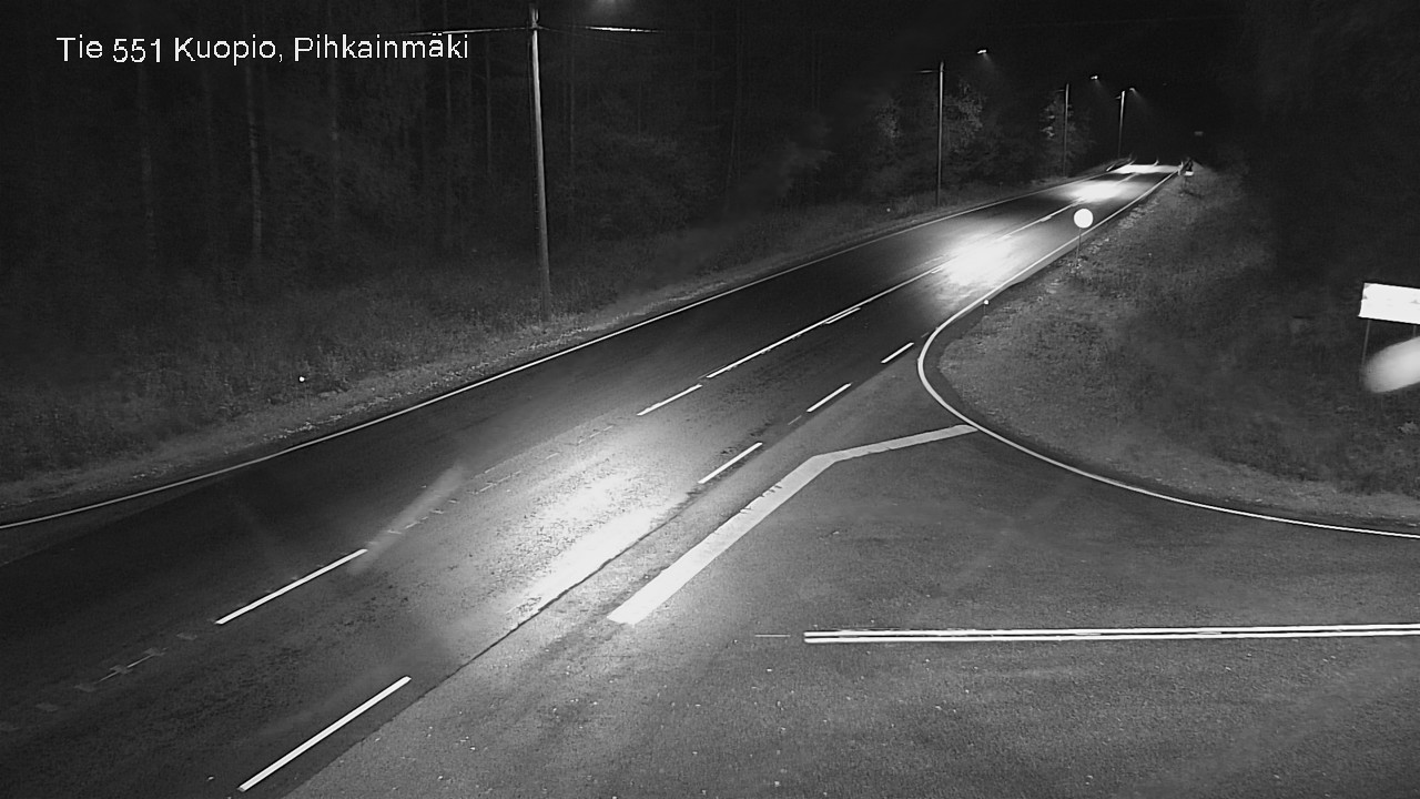 Weather Camera Image Road 551 Kuopio, Pihkainmäki, Kuopio, Pohjois-Savo