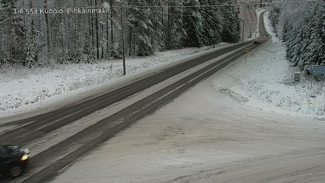 Kelikamerat Kuva Tie 551 Kuopio, Pihkainmäki, Kuopio, Pohjois-Savo