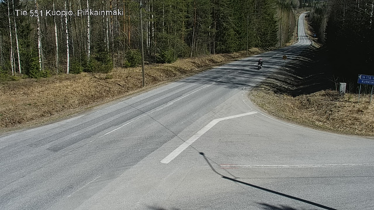 Kelikamerat Kuva Tie 551 Kuopio, Pihkainmäki, Kuopio, Pohjois-Savo