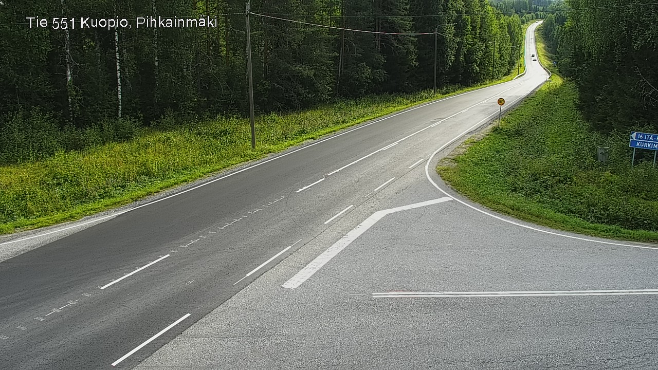 Kelikamerat Kuva Tie 551 Kuopio, Pihkainmäki, Kuopio, Pohjois-Savo