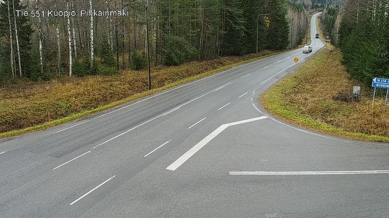 Weather Camera Image Väg 551 Kuopio, Pihkainmäki, Kuopio, Pohjois-Savo