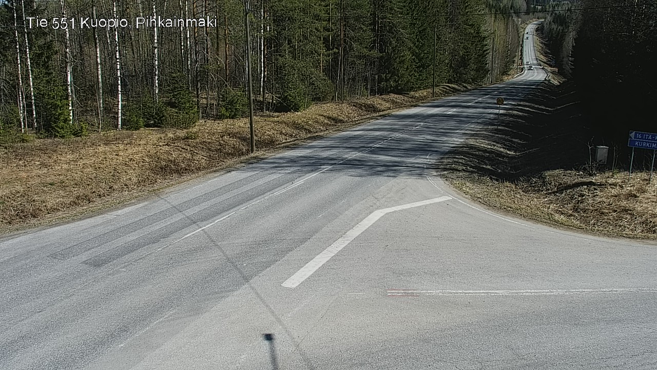 Kelikamerat Kuva Tie 551 Kuopio, Pihkainmäki, Kuopio, Pohjois-Savo