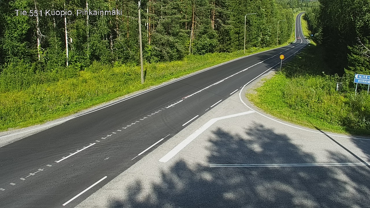 Kelikamerat Kuva Tie 551 Kuopio, Pihkainmäki, Kuopio, Pohjois-Savo
