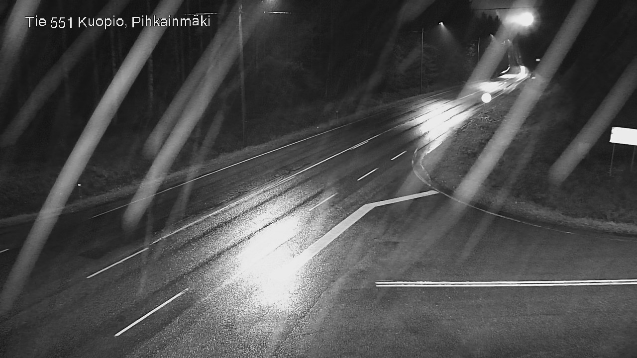 Weather Camera Image Road 551 Kuopio, Pihkainmäki, Kuopio, Pohjois-Savo