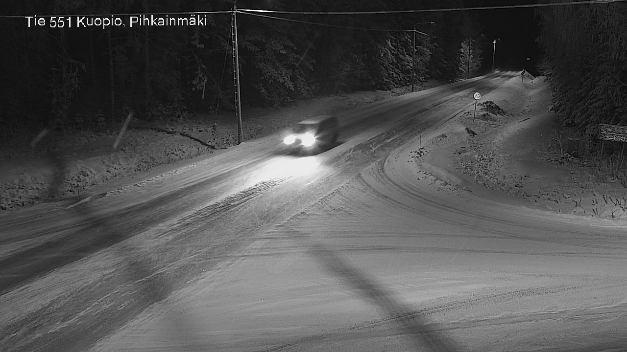 Kelikamerat Kuva Tie 551 Kuopio, Pihkainmäki, Kuopio, Pohjois-Savo