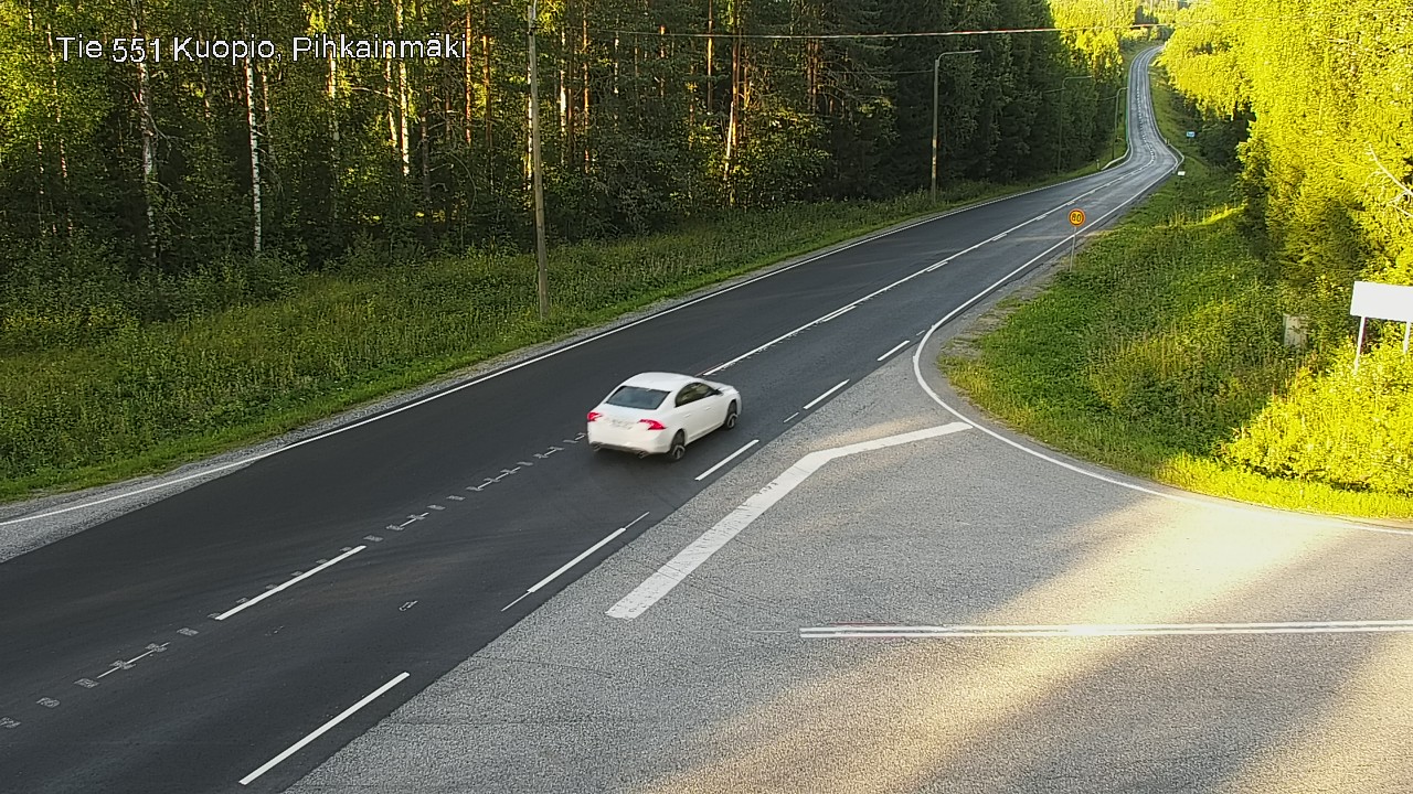 Kelikamerat Kuva Tie 551 Kuopio, Pihkainmäki, Kuopio, Pohjois-Savo