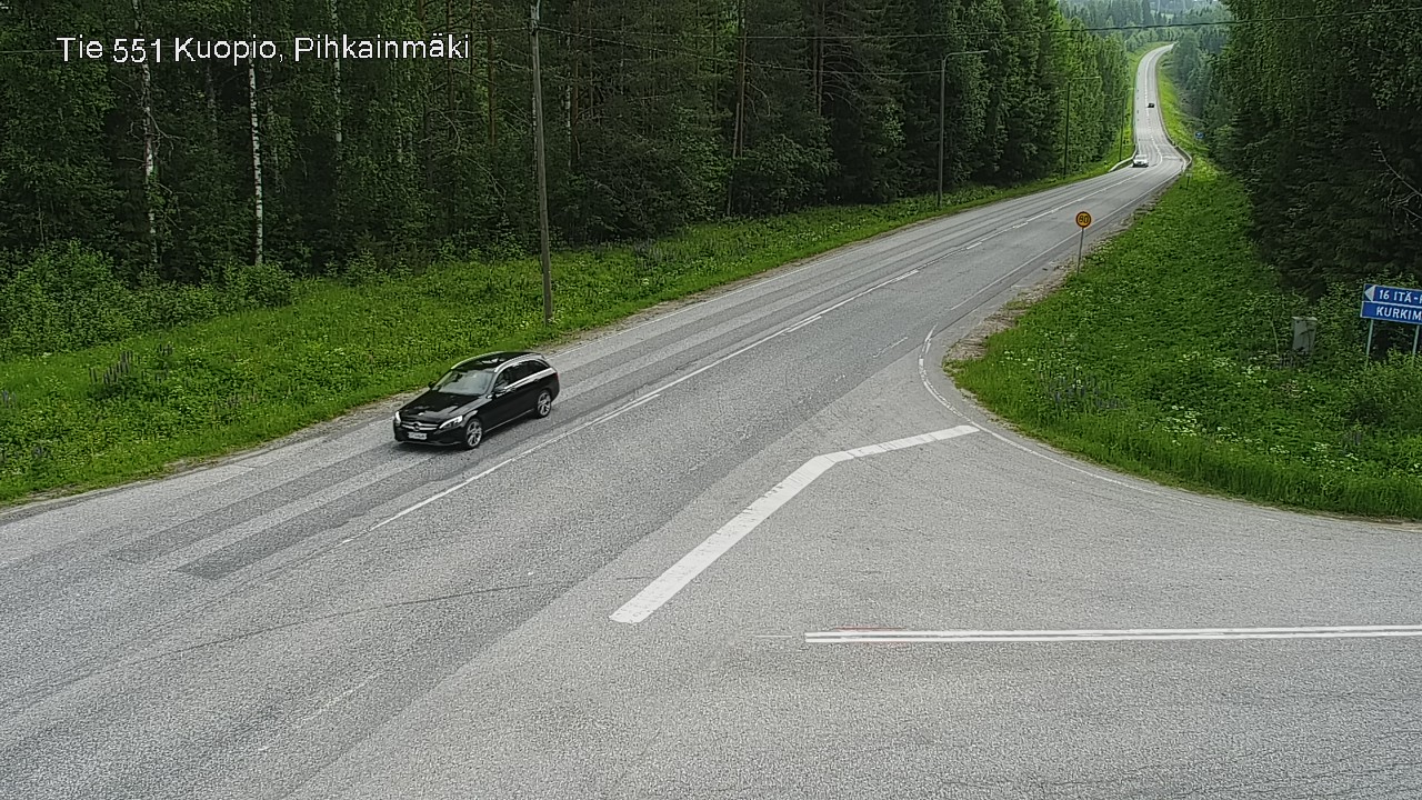 Kelikamerat Kuva Tie 551 Kuopio, Pihkainmäki, Kuopio, Pohjois-Savo