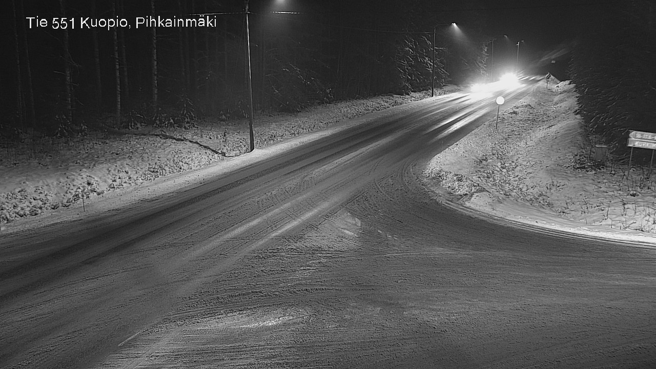 Weather Camera Image Road 551 Kuopio, Pihkainmäki, Kuopio, Pohjois-Savo