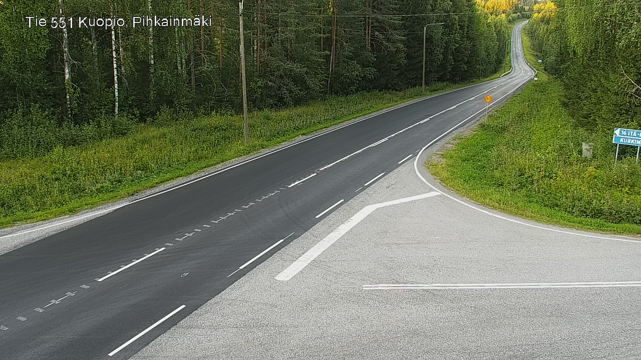 Kelikamerat Kuva Tie 551 Kuopio, Pihkainmäki, Kuopio, Pohjois-Savo