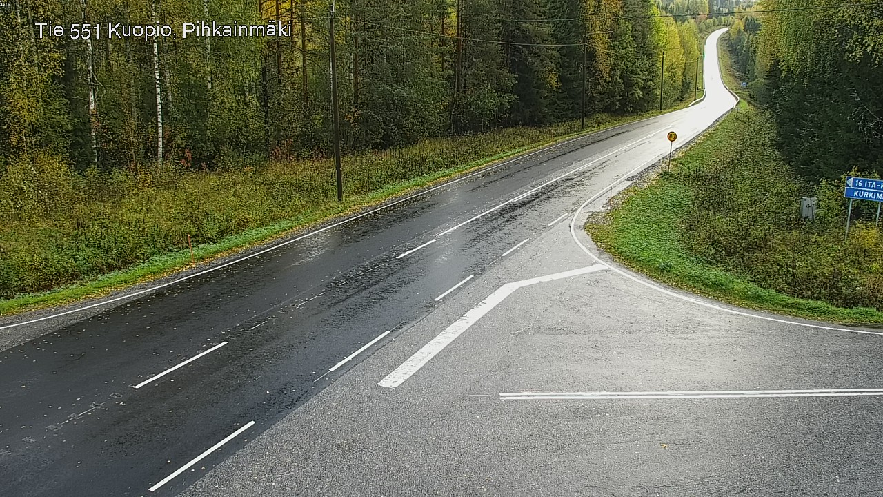 Weather Camera Image Road 551 Kuopio, Pihkainmäki, Kuopio, Pohjois-Savo