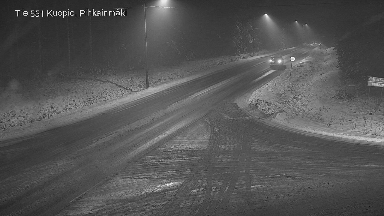Weather Camera Image Road 551 Kuopio, Pihkainmäki, Kuopio, Pohjois-Savo