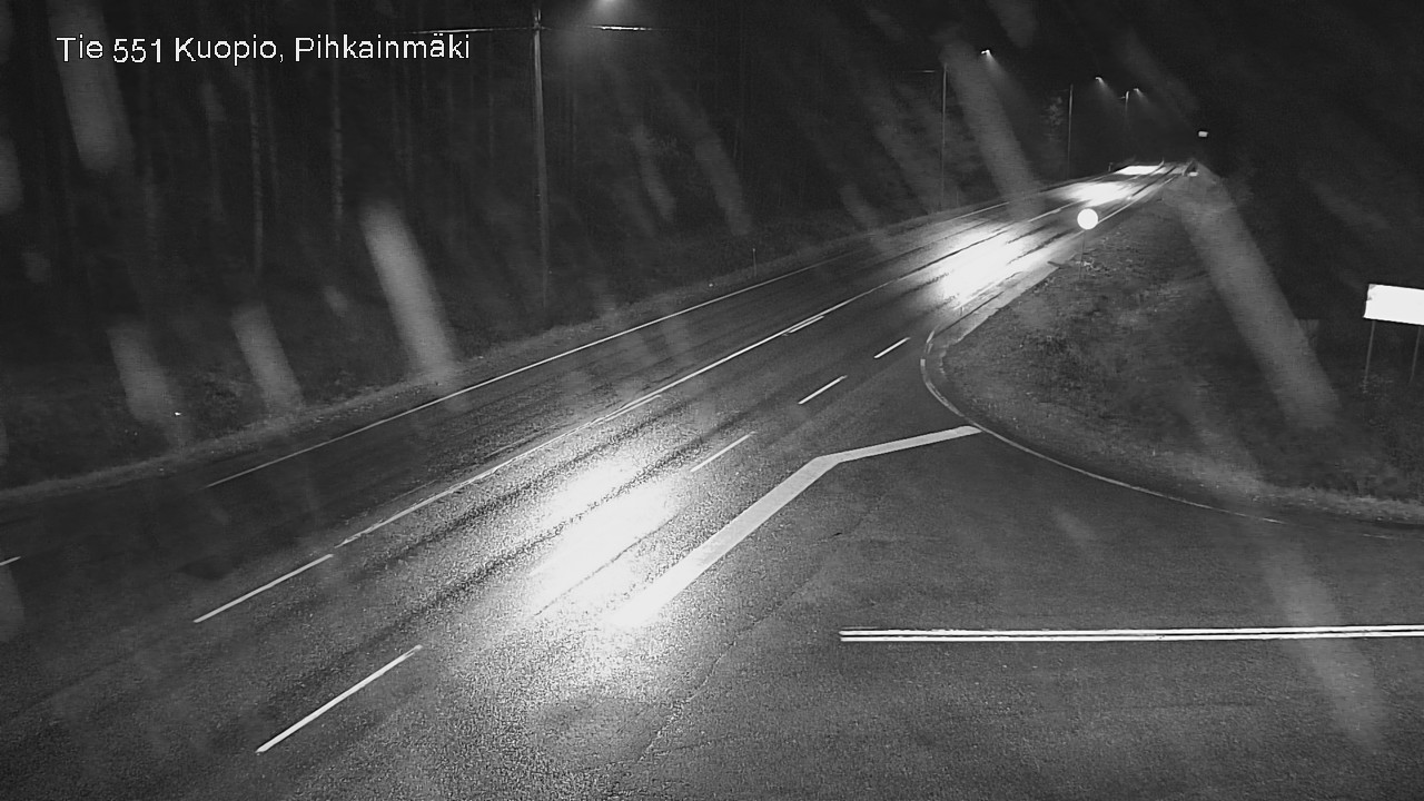 Weather Camera Image Road 551 Kuopio, Pihkainmäki, Kuopio, Pohjois-Savo