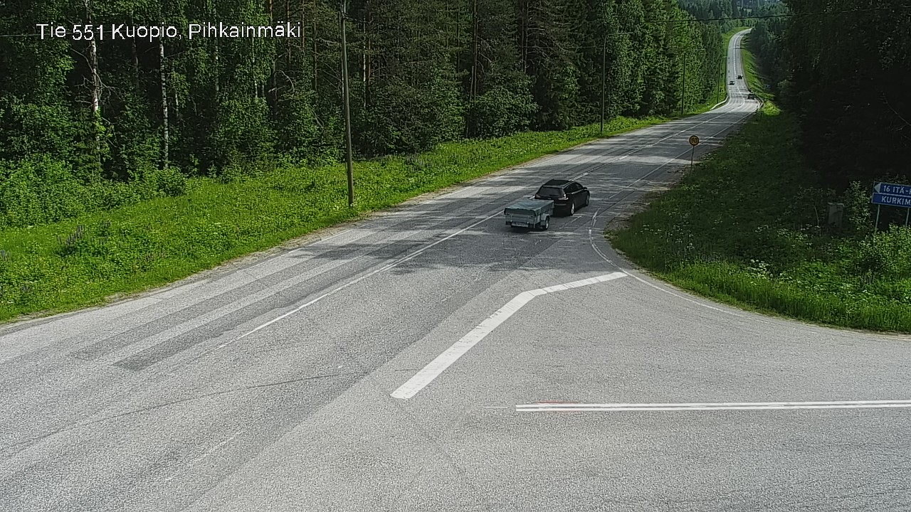 Kelikamerat Kuva Tie 551 Kuopio, Pihkainmäki, Kuopio, Pohjois-Savo