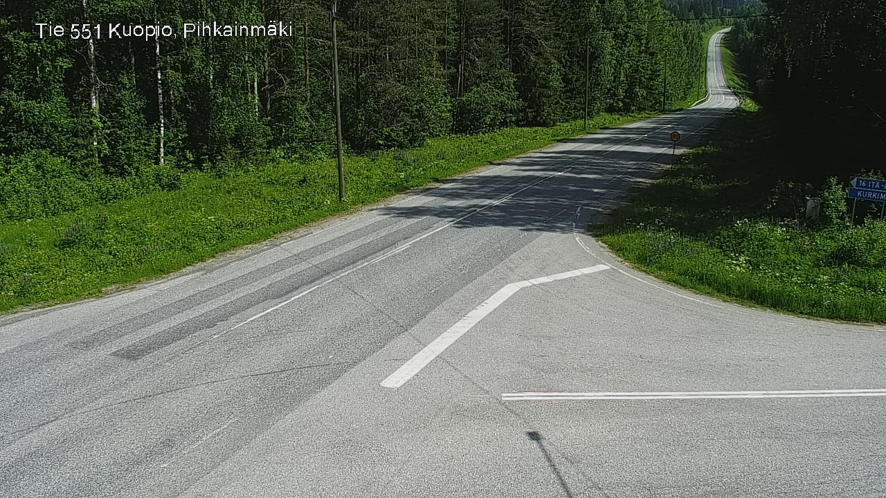Kelikamerat Kuva Tie 551 Kuopio, Pihkainmäki, Kuopio, Pohjois-Savo