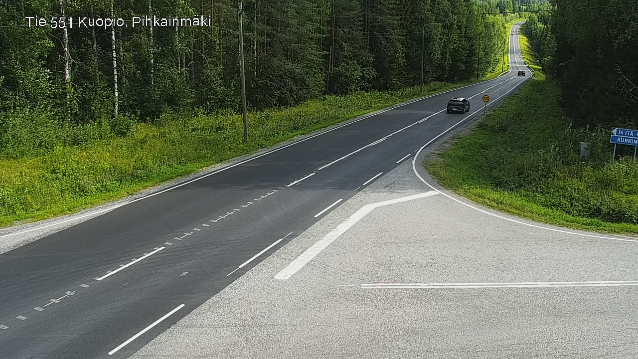 Kelikamerat Kuva Tie 551 Kuopio, Pihkainmäki, Kuopio, Pohjois-Savo