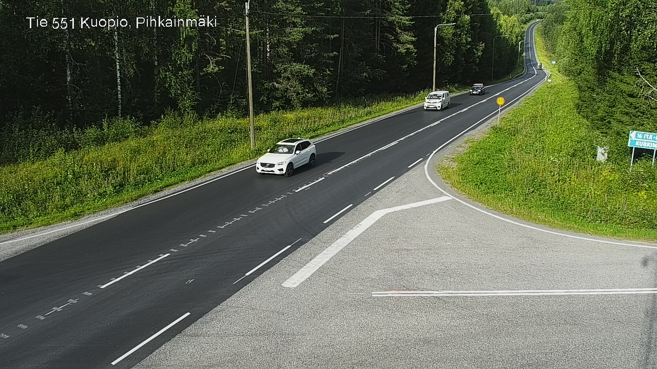 Kelikamerat Kuva Tie 551 Kuopio, Pihkainmäki, Kuopio, Pohjois-Savo