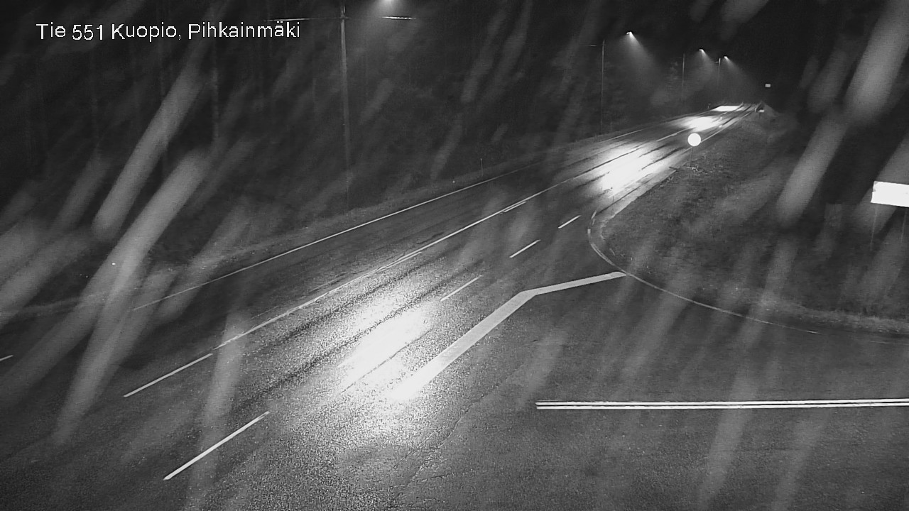 Weather Camera Image Road 551 Kuopio, Pihkainmäki, Kuopio, Pohjois-Savo