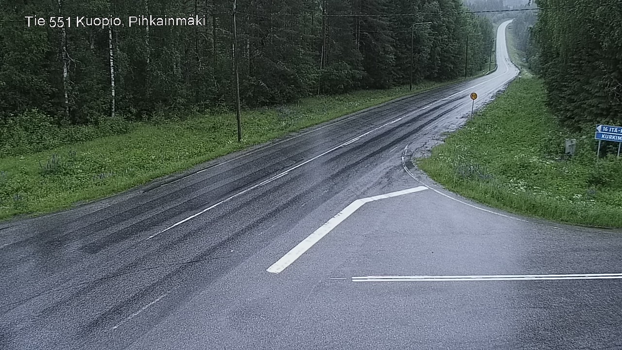 Kelikamerat Kuva Tie 551 Kuopio, Pihkainmäki, Kuopio, Pohjois-Savo