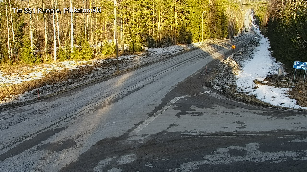 Kelikamerat Kuva Tie 551 Kuopio, Pihkainmäki, Kuopio, Pohjois-Savo