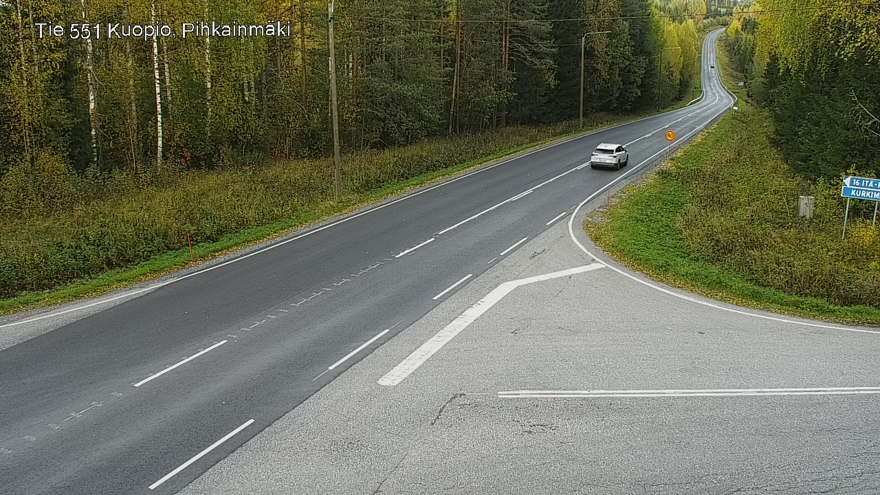 Weather Camera Image Väg 551 Kuopio, Pihkainmäki, Kuopio, Pohjois-Savo