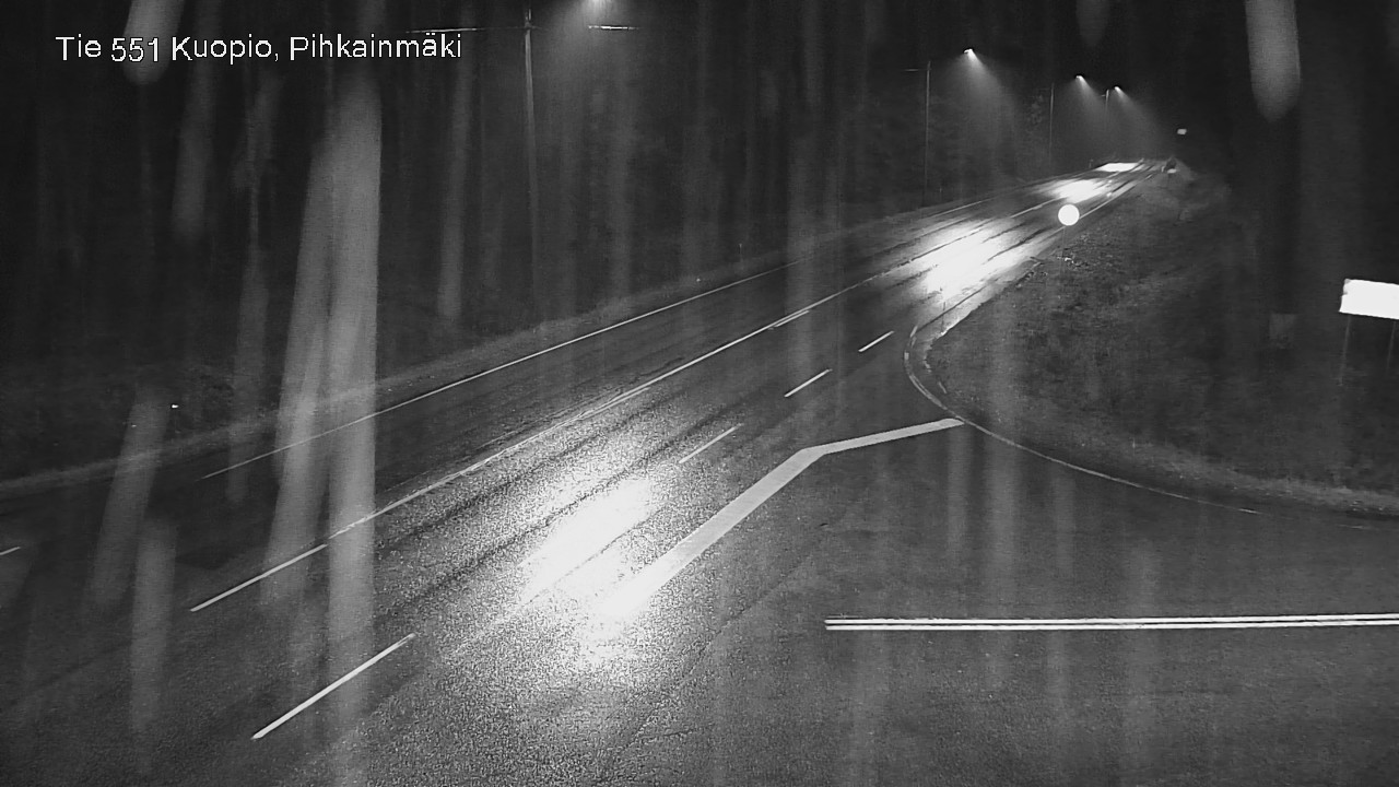 Weather Camera Image Road 551 Kuopio, Pihkainmäki, Kuopio, Pohjois-Savo