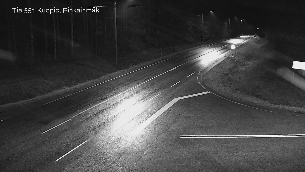 Weather Camera Image Road 551 Kuopio, Pihkainmäki, Kuopio, Pohjois-Savo