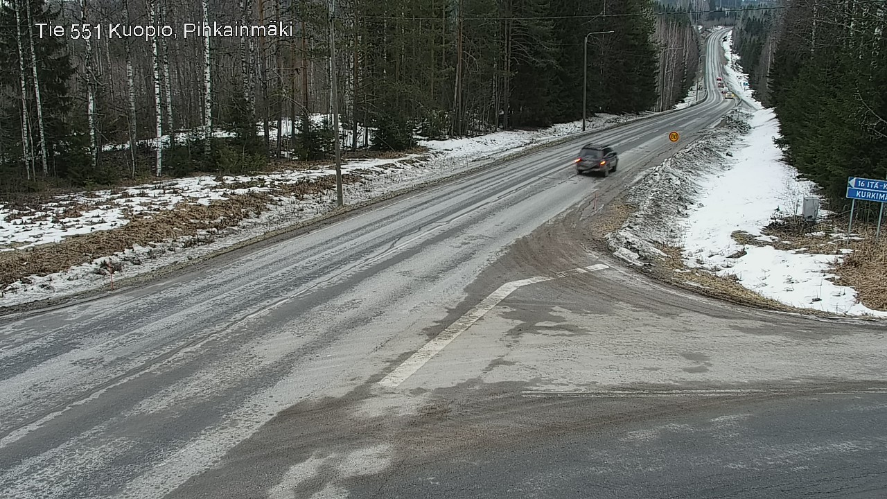 Kelikamerat Kuva Tie 551 Kuopio, Pihkainmäki, Kuopio, Pohjois-Savo