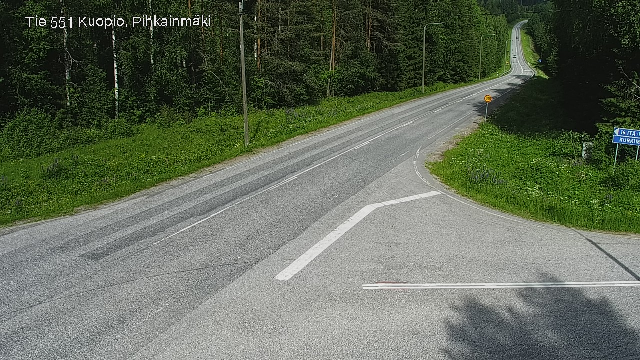 Kelikamerat Kuva Tie 551 Kuopio, Pihkainmäki, Kuopio, Pohjois-Savo