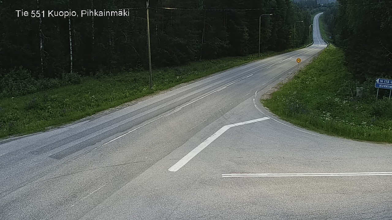 Kelikamerat Kuva Tie 551 Kuopio, Pihkainmäki, Kuopio, Pohjois-Savo