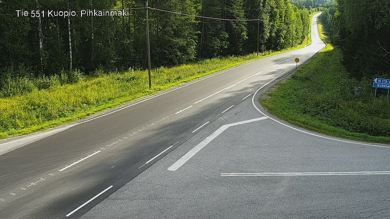 Kelikamerat Kuva Tie 551 Kuopio, Pihkainmäki, Kuopio, Pohjois-Savo