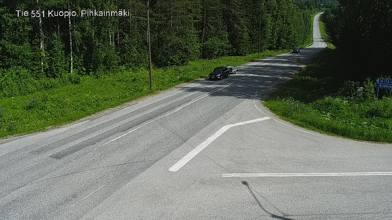 Kelikamerat Kuva Tie 551 Kuopio, Pihkainmäki, Kuopio, Pohjois-Savo