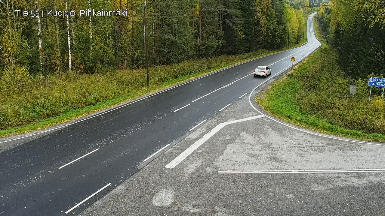 Kelikamerat Kuva Tie 551 Kuopio, Pihkainmäki, Kuopio, Pohjois-Savo