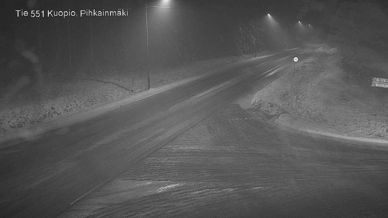 Weather Camera Image Road 551 Kuopio, Pihkainmäki, Kuopio, Pohjois-Savo